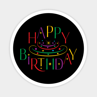 Funny Happy Birthday Design Magnet